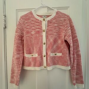 J. Crew Factory size medium popcorn stitch lady jacket cardigan sweater